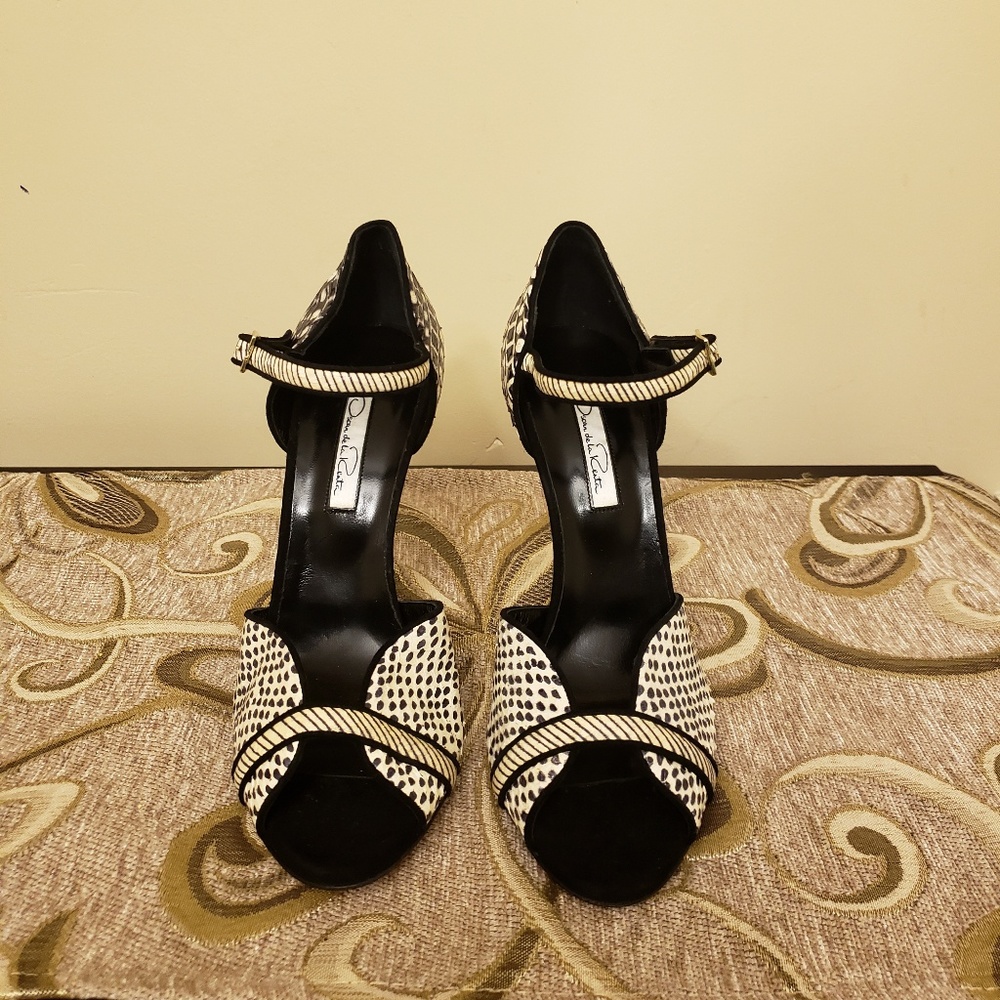 Christina Printed Snakeskin Sandals